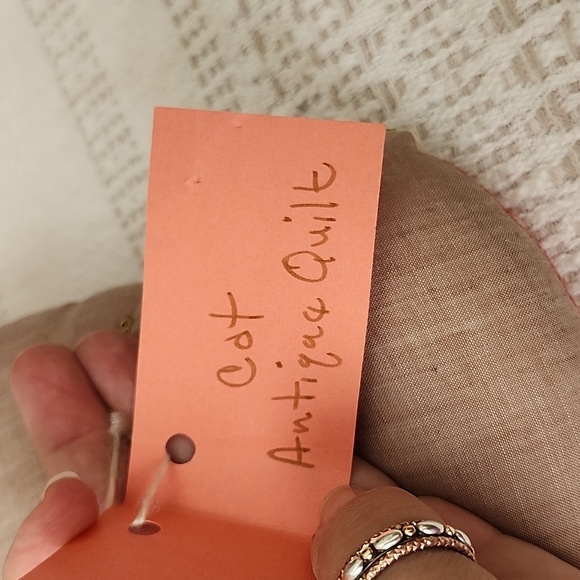 Antique quilted cat pillow patchwork cottagecore Handmade - Picture 8 of 8